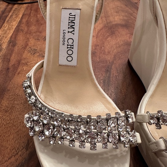 Jimmy Choo
Women's Bing 120 Embellished Wedge Sandals - Picture 4 of 5